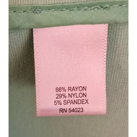 Banana Republic Mint Green Rayon Blend Square Neck Midi Sheath Dress Size 6 EUC - Picture 8 of 8